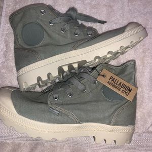 Palladium olive green high tops